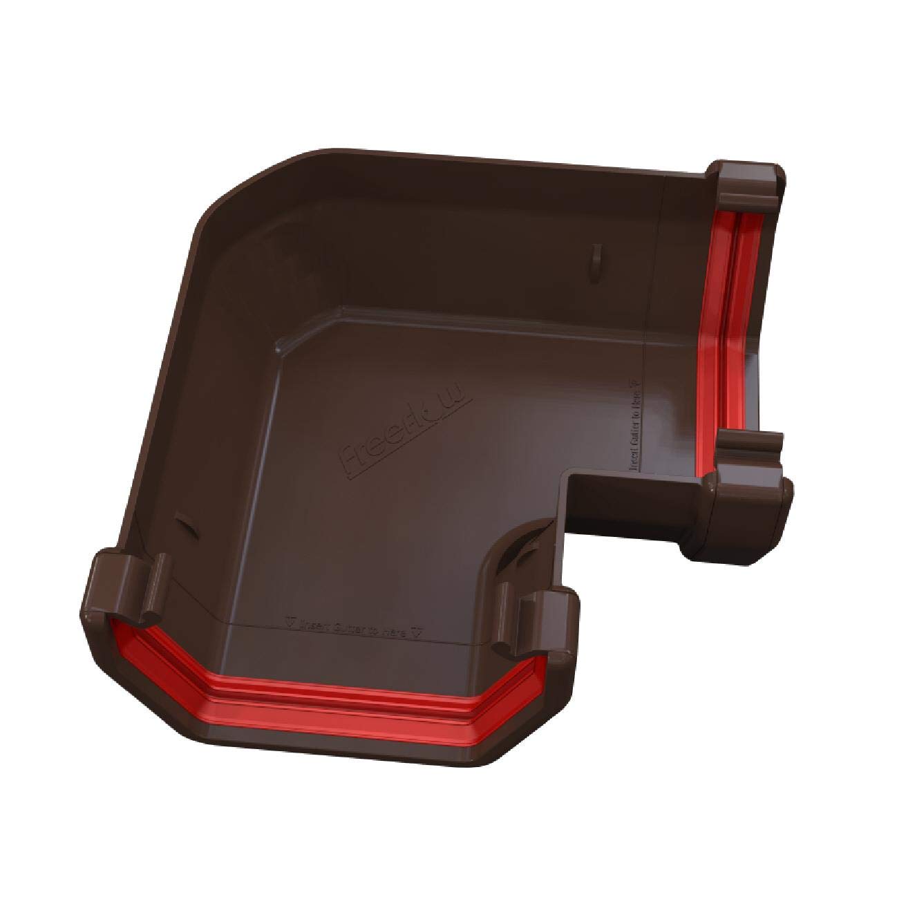Freeflow Brown Square Gutter 90 Degree Angle Joint, 114Mm Rain Water Systems