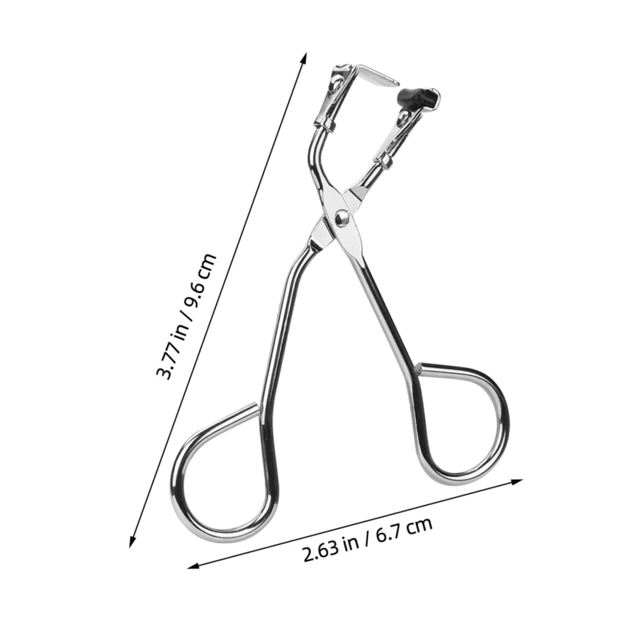 Healvian Rizador de Pestañas Práctico para Mujer Clip Inoxidable Plateado Diseño Portátil para Tipo de Ojos Herramienta Duradera para Maquillaje Diario