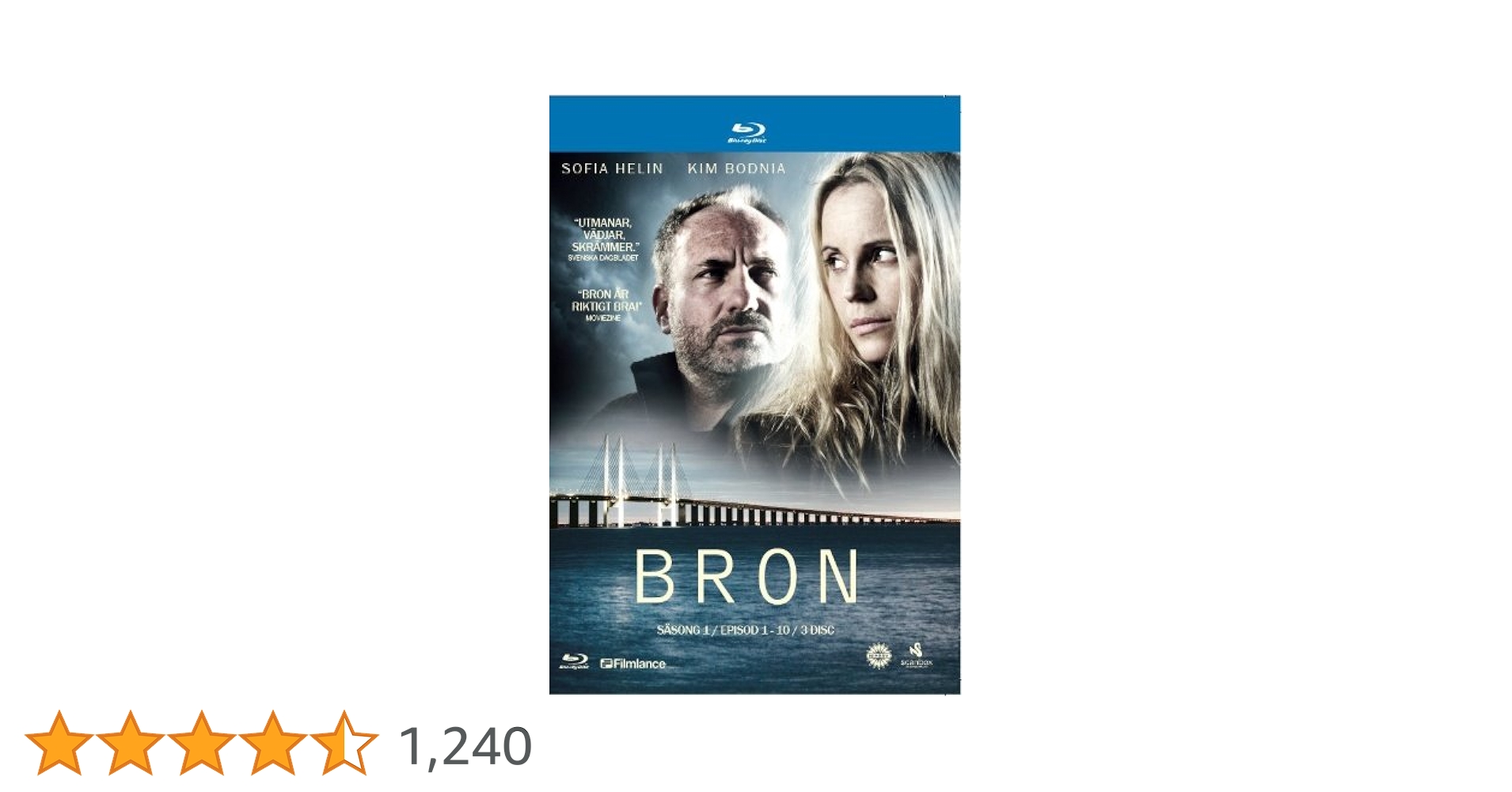 The Bridge: Bron/Broen, Season 1, Episode 1-10 [Blu-ray