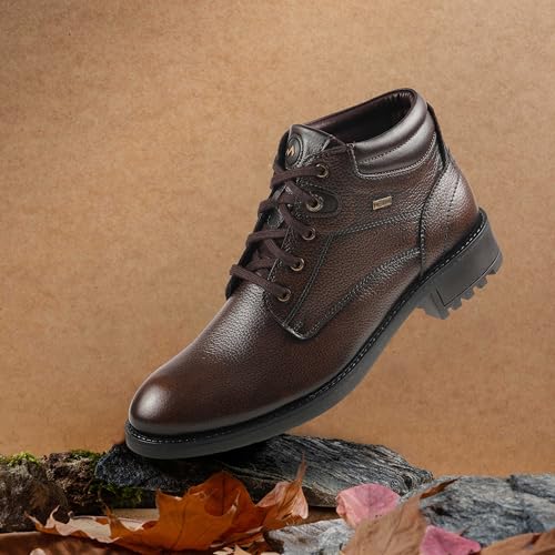 Image of Metro Men's Black Leather Lace-Up Ankle Boots