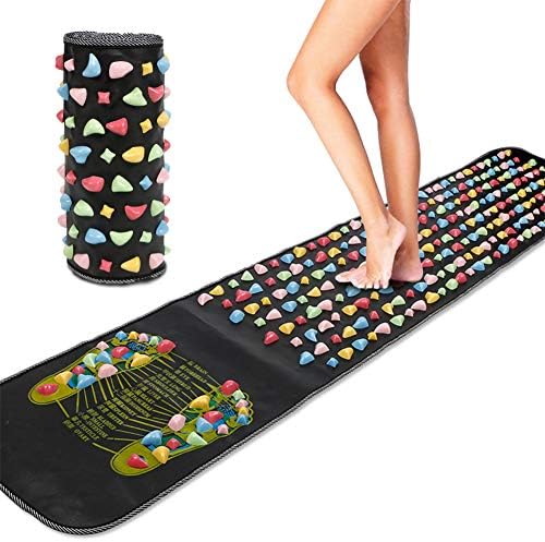 HasgoFly Foot Massage Mat，Reflexology Mat Walk Foot Leg Pain Relieve Relief Walk Massager Mat, Acupoint Mat for Acupressure Relaxes The Nerve Ache Ease Tiredness of The Muscle（68.9in*13.8in