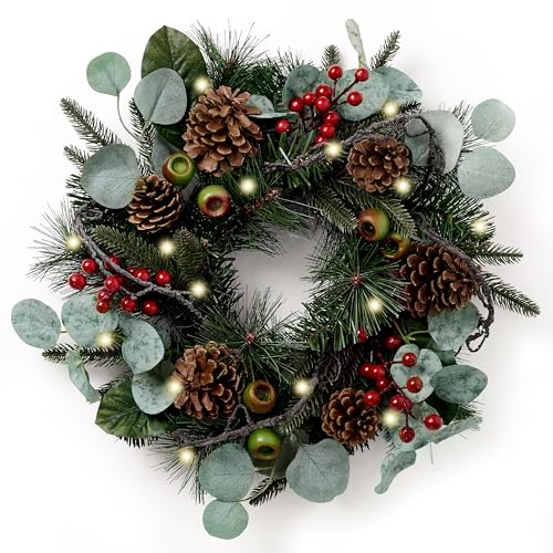 Valery Madelyn 46cm Weihnachtskranz türkranz Weihnachten, haustür...