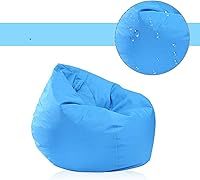 Vista 3 de Tela Oxford impermeable sofá puff sofá sofá asiento sala muebles puf cama puf puff sofá tatami sin relleno, C, 80X90CM