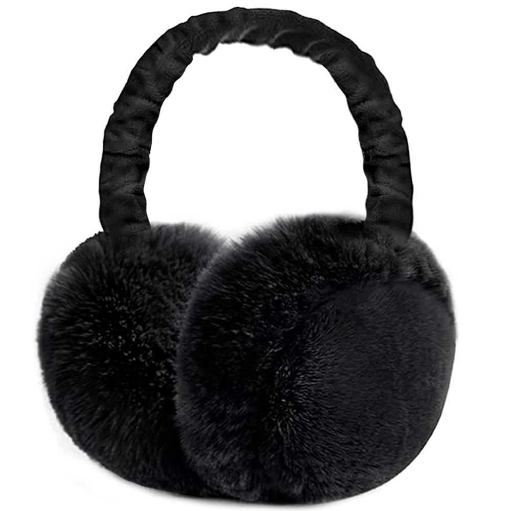 Orejeras, orejeras frio, Plegable Tamaño Ajustable orejeras, Suave y confortable Earmuff de invierno resistentes al viento y cálidas, Earmuff Hombres Mujeres, para Deportes Exterior