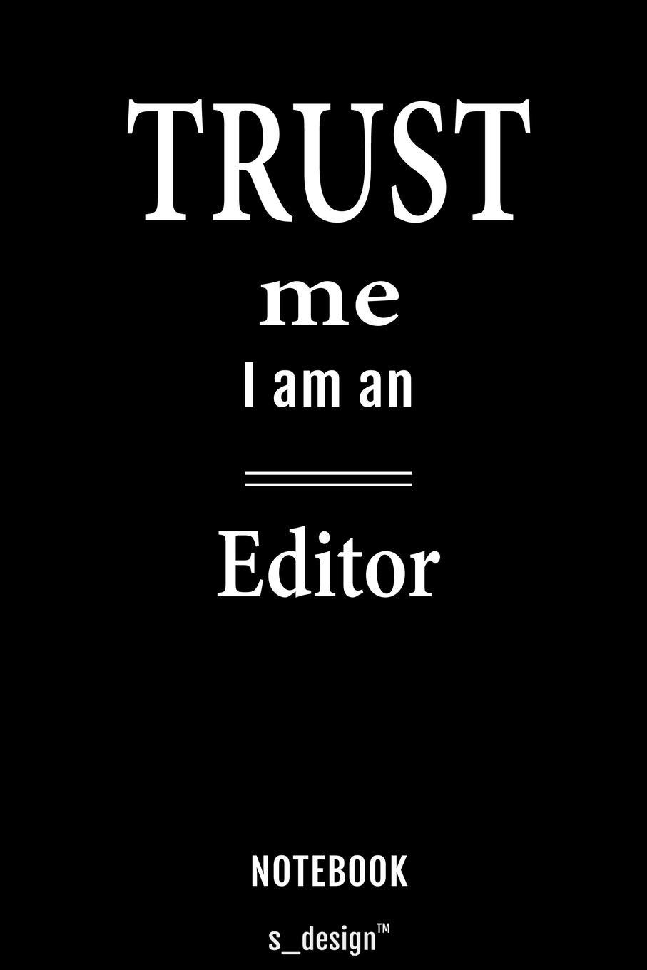 Notebook for Editors / Editor: awesome handy Note Book [120 blank lined ruled pages]