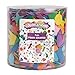 Colorations Bucket of Fun Foam Shapes Multicolor Arts and Crafts Material for Kids (1/2 lb.)