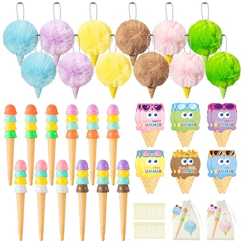 Kit cadeau fin d'année scolaire avec étiquettes et stylos pour fêter les vacances en classe