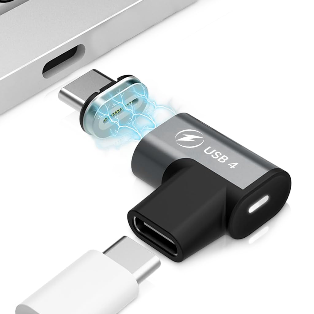 ZORBES® 240W USB C Magnetic Adapter, 90 Degree Magnetic Breakaway USB C Adapter with Fast Charge USB4 40Gbps 8K 60Hz Video for Thunderbolt 3/4, MacBook Pro/Air/ROG Ally/Steam Deck/PS5 PSVR2 (B0DCRNPSD7) Amazon Price History, Amazon Price Tracker