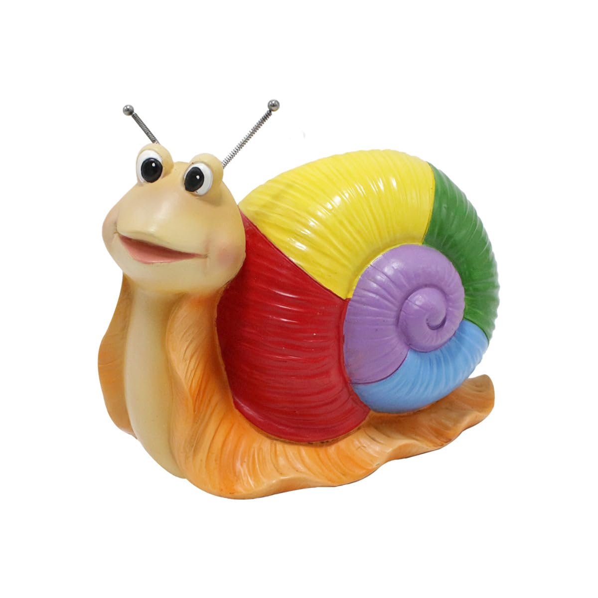 Resin Snail Flower Pot with Rainbow Shell, Cute Succulent Planter for Indoor Plants, Handmade Small Animal Pot for Cactus Home Office Desk Decor