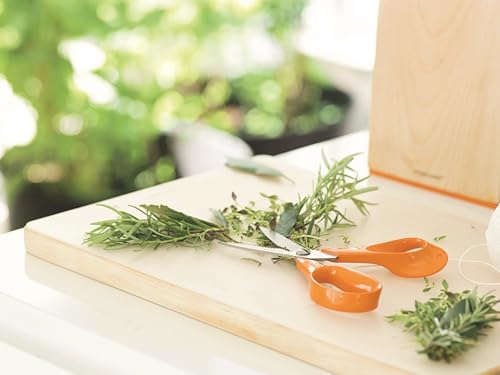 Foto von Fiskars Küchenschere, Gesamtlänge: 18 cm, Qualitätsstahl/Kunststoff, Classic, 1000819, Orange