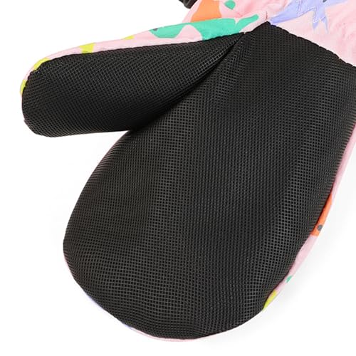 Guantes de invierno para niños par de manoplas térmicas e impermeables al viento 4