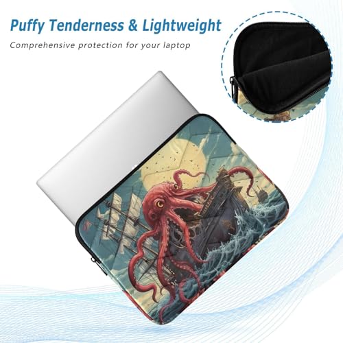 Funda para portátil Ocean Boat Octopus 13-14 pulgadas miniatura 5