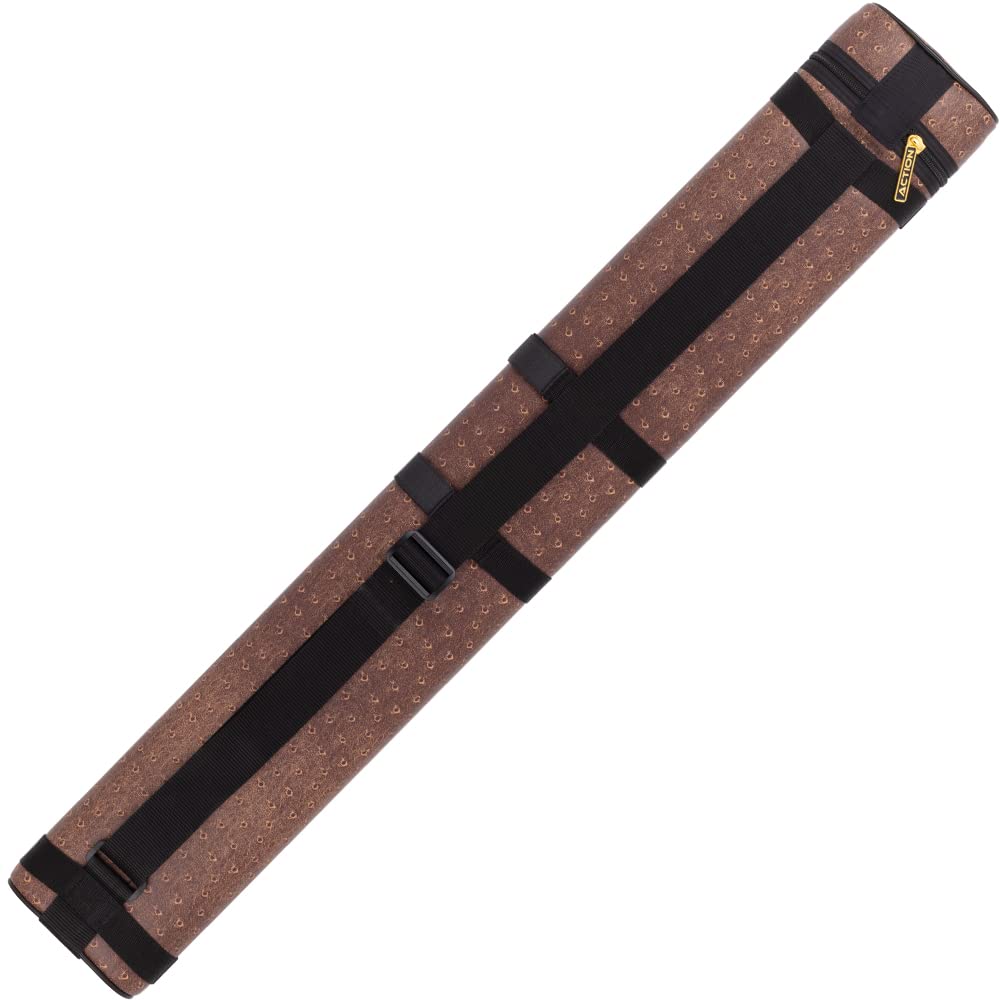 Action 2/4 Oval Hard Pool Cue Case Color: Brown
