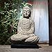 XXZY Buddha Statue 15.1in Buddha Statue with Base,Resin Sitting Buddha Figure Sculpture suitablefor homegarden Terrace Table porchart Decoration Perfect Decoration (Color : A)