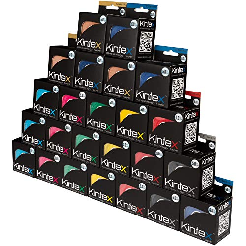 Kintex 24 Rollen Kinesiologie Tape Classic 5cm x5m, Physio-Tape, Therapie-Tape