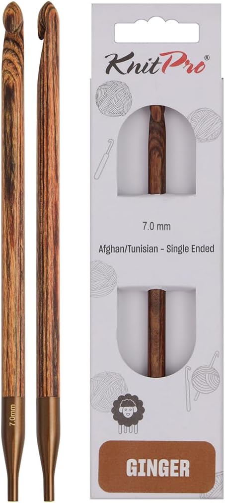 KnitPro Ginger Afghan/Tunisian Crochet Hook | 12mm