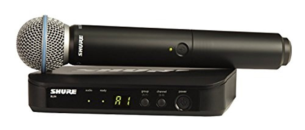 SHURE BLX24 BETA58ワイヤレスマイク Amazon.com: Shure BLX24/B58 Handheld Audio System H9 Band (512–542
