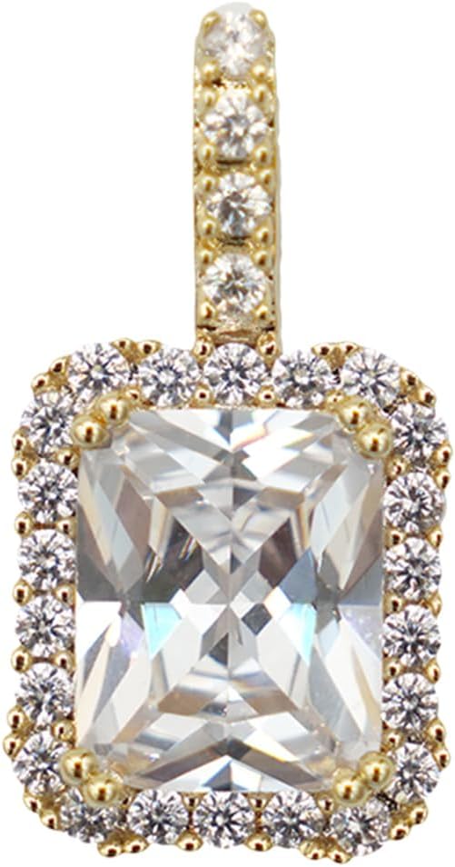 GLD Iced Rock Pendant - Gold (Diamond Stone)