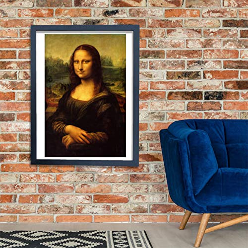 Mona Lisa de Leonardo Da Vinci : impression d'art petit modèle avec passe-partout