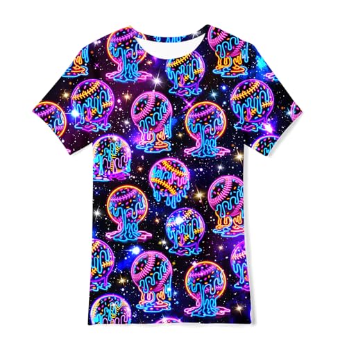 Image of uideazone Tshirts for Boys Kids Short Sleeve T-Shirt 3D Graphic Tee Shirts Tops Clothes 4-16 Years