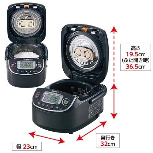 Amazon | 象印マホービン 炊飯器 3合 ブラック NP-RT05-BA | 象印 