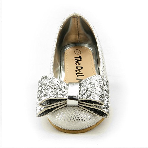 The Doll Maker Snake Skin Metallic Flat2
