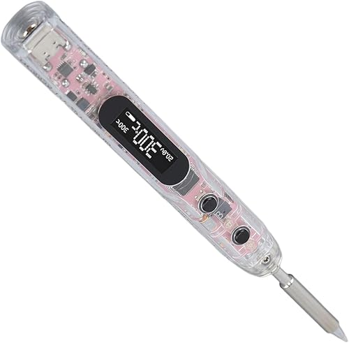 Miniatura 5 de Soldering Iron Kit, 100W Intelligent Thermostatic Automatic Heating Digital Display Soldering Iron Pen with SI B2 Head, Organic Light Emitting Diode