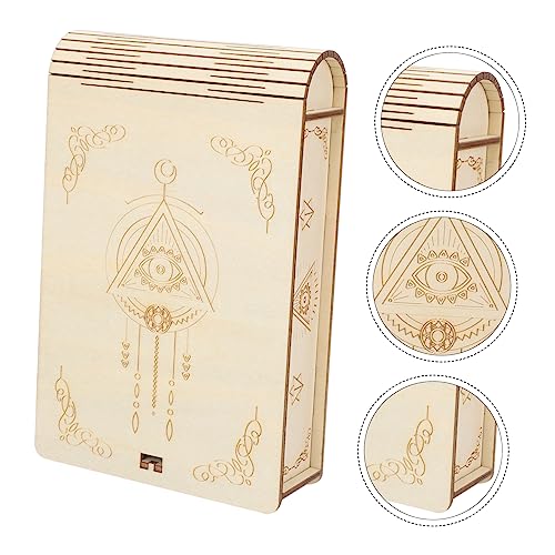 Caja de Madera para Tarot 3 Piezas con Almacenaje