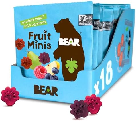 Real Fruit Snack Minis, Raspberry/Blueberry