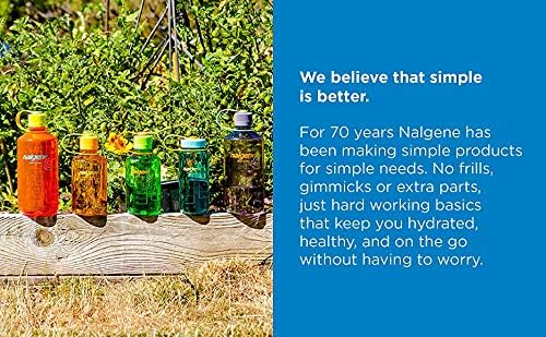 Miniatura 10 de Nalgene Sustain Tritan - Botella de agua sin BPA hecha con material derivado del 50% de residuos plásticos, 16 onzas, boca ancha, sustento cerúleo