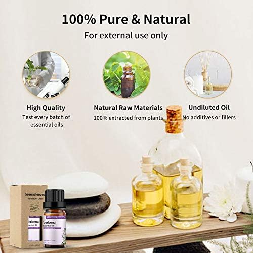 GREENSLEEVES Verbena Essential Oil, 10ml Pure Plant-Based Fragrance Oil for Aromatherapy, Essential Oils for Diffuser, Air Freshener, Massage, Bath Bomb, Scented Candle Soap Making - 3
