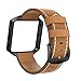 SWEES Leather Bands Compatible with Fitbit Blaze Smart Watch, Genuine Leather Replacement Band with Metal Frame Small & Large for Women Men, Champagne Gold, Rose Gold, Black, Brown, White, Grey, Beige