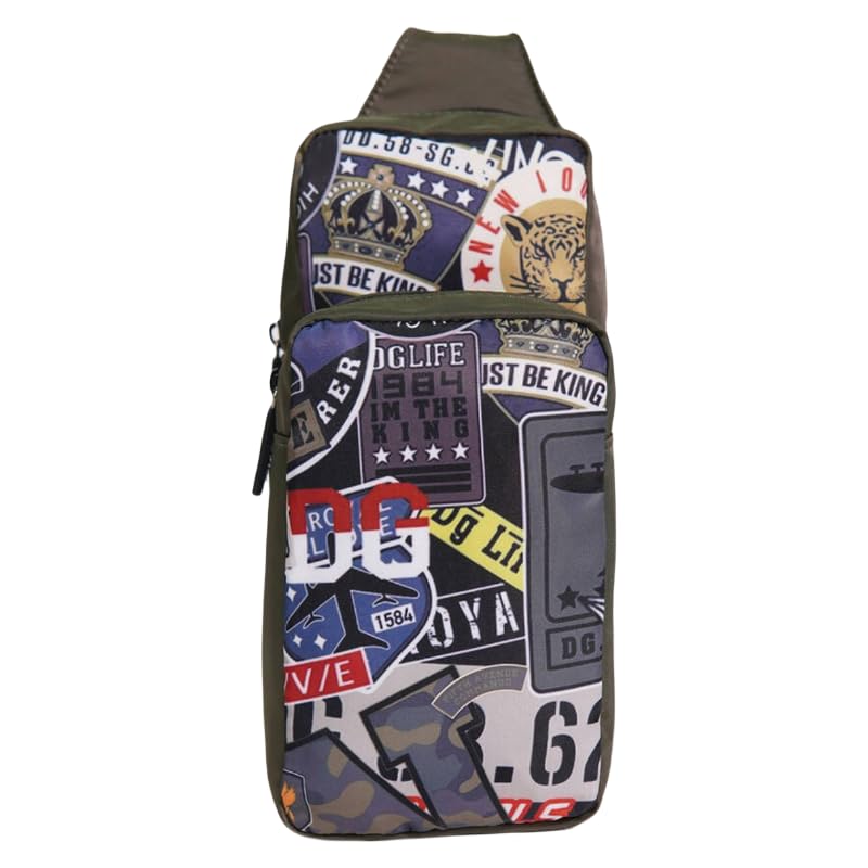 Carrying Travel Bag for Nintendo Switch/Lite/OLED Carrying Case, Crossbody Shoulder Bag Accessories, Portable Sling Carry Case (Green-Patch)2