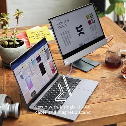 Image of espresso Displays 13 inch Touch Portable Monitor with Adjustable Stand | Ultra-Slim, 1080p Full HD, USB-C, Touchscreen Display for Laptop, Mac, PC, Gaming, and Travel