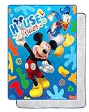 Northwest Mickey Mouse Silk Touch Sherpa Throw Blanket, 60' x 80', Buddies Rule