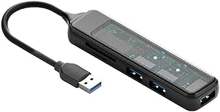 Woedpez Type C HUB Speed USB 3.0 HUB Splitter Card Reader Multiport with SDTF Ports for Computer Accessory HUB USB USB 3.0 Hub Splitter USB Extender 4 Port USB Data Hub Card Reader