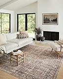 Amber Lewis x Loloi Georgie Collection GER-06 Bordeaux / Antique 10' x 14' Area Rug