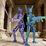 T13 Action Figure Set(unassembled),3D Printed Multi-Jointed Movable Titan 13 Lucky Dummy 13 Mobile Robot,Nova 13 Action Figures Desktop Decorations for Birthday Easter Christmas Party Favor