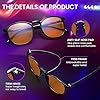 IBOANN Chic & Comfy Blue Light Glasses for Women - 3-Pack Round Frames, Screen-Ready Style with UV Protection Coating #5