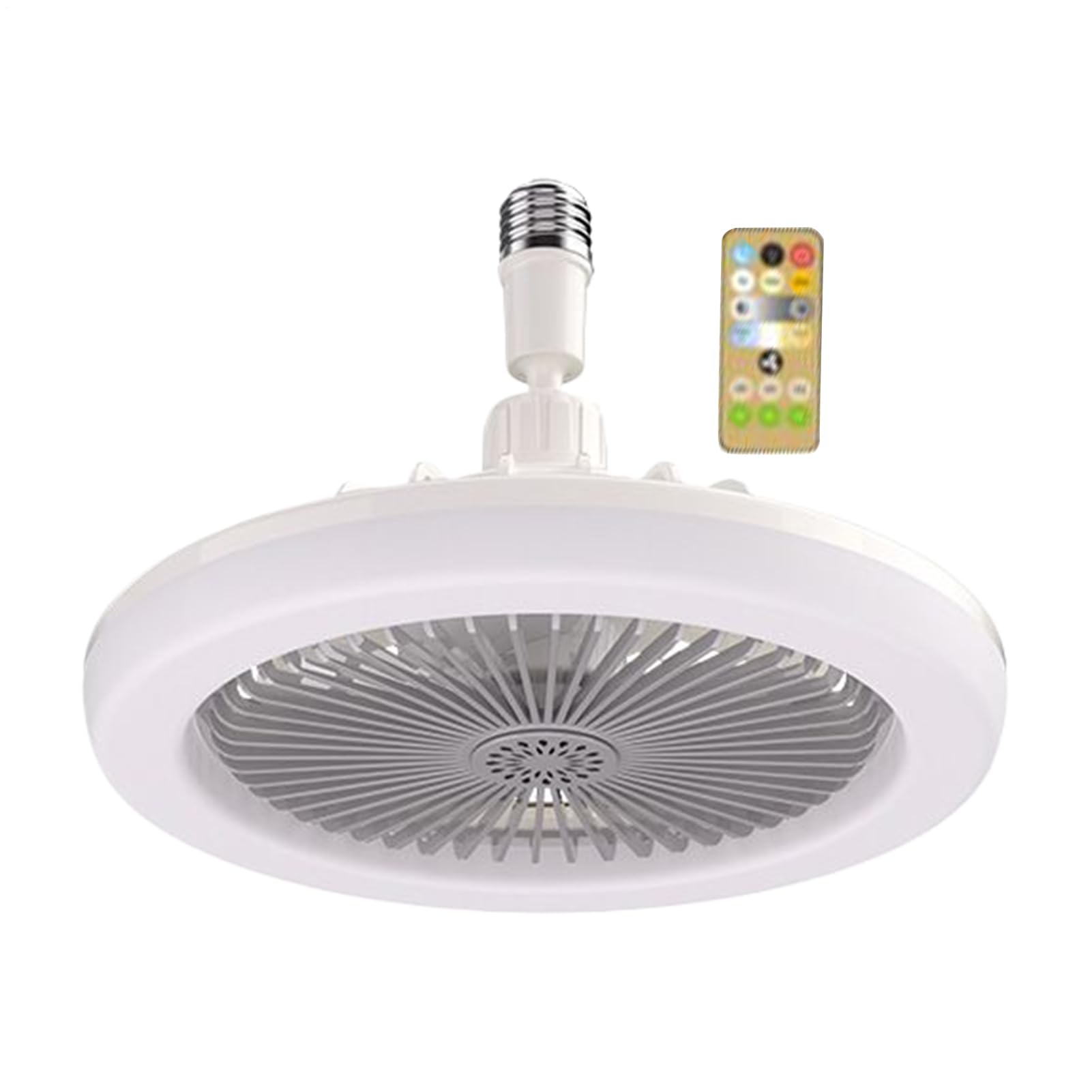 Ventilador de techo iluminado con lámparas regulables de control remoto 8