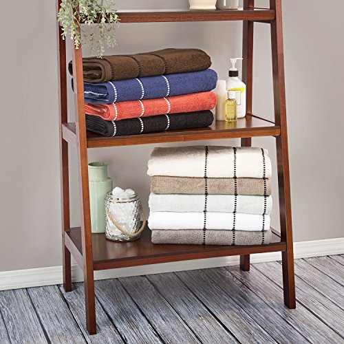 Lavish Home 6 Piece Bathroom Towels Set - 525GSM 100% Cotton Bathroom Essentials - 2 Bath Sheets, 2 Hand Towels, and 2 Wash Cloths for Bath, Shower, Gym, Spa, and Dorm Room (Taupe) - Image 3