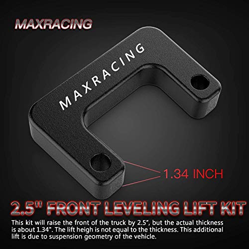 Image of Maxracing 2.5 inch Front Leveling Kit Compatible with 2007-2026 Chevy Silverado Avalanche Suburban 1500 Tahoe Sierra Yukon XL1500 4WD /2WD
