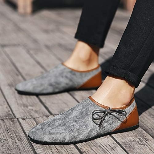 非売品 夏のメンズシューズカジュアル通気性ソフトメンズローファーライトレザーシューズフラッツファッションスリップオンシューズドライビングを Color Gray Shoe Size 41 Eu Cougaropen Com