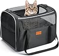 Morpilot Trasportino per Gatti, 40x26x28cm Trasporto per Gatto e Cane fino a 6 kg, Trasportino per Animali Portatile, Trasportino per Viaggi Lunghi e Brevi