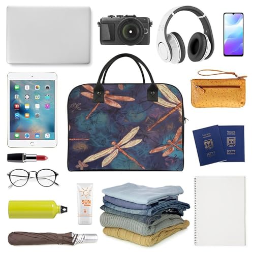 Bolso Tote Pintado a Mano con Mosca y Correa Ajustable miniatura 5