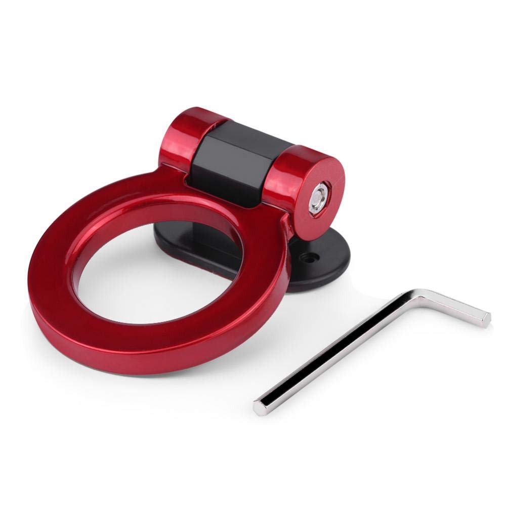 Universal Car Tow Hook Decor - Black Triangle Self-Adhesive Bumper Sticker