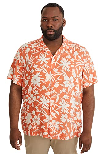 C&A Herren Hemd Kurzärmelig orange 4XL