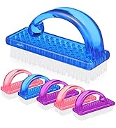 Beaupretty 6 Pieces Handle Grip Nail Brushes, Fingernail Brushes Cleaner Scrubber Manicure Tools ...