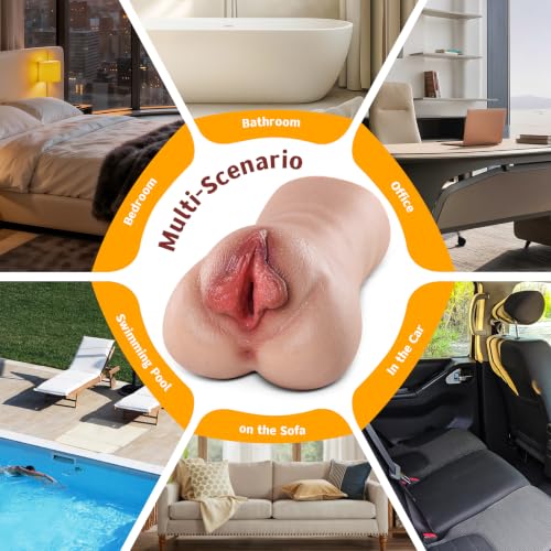 100 Silicone Male Masturbator with Thick Labia for Realistic Pleasure - Image 4