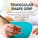 KOALA TOOLS | Bear Claw Pencils 1-Pack (6 Pencils) - Fat, Thick, Strong, Triangular Grip, Graphite, 2B Lead with Eraser - Suitable for Kids, Art, Drawing, Drafting, Sketching & Shading